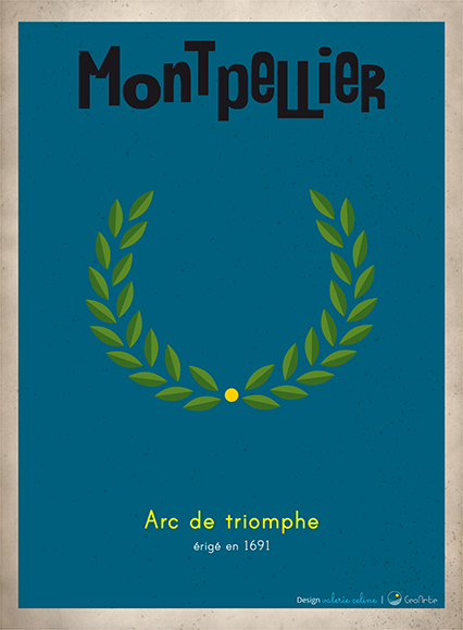 Design <em>laurier</em> | Arc de triomphe - Montpellier