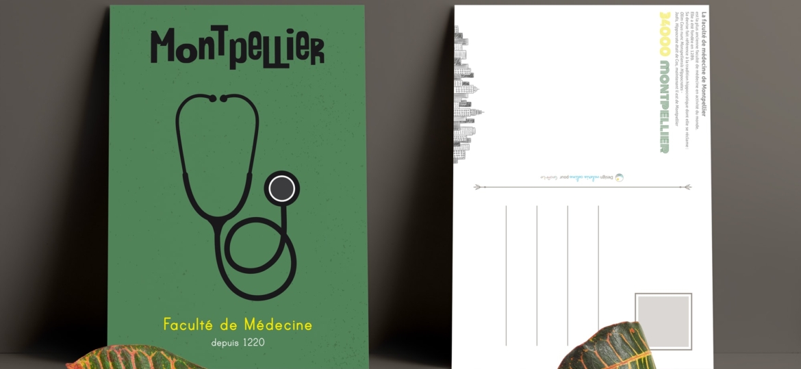GeoArte Wink Carte postale Stethoscope recto + verso